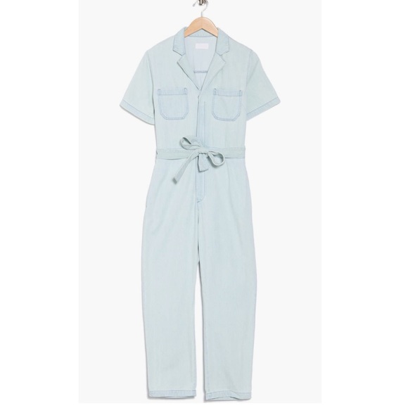 Boyish The Jesse Tie Waist Denim Jumpsuit - Picture 3 of 3